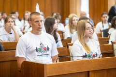 22.07.2025 Spotkanie z młodzieżą przed wyjazdem na pielgrzymkę do Rzymu - fot. Szymon Zdziebło / www.tarantoga.pl