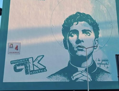 Największy w Polsce mural św. Stanisława Kostki powstał w Złotowie