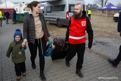 Caritas Poland supporting refugees coming from Poland in Przemysl
