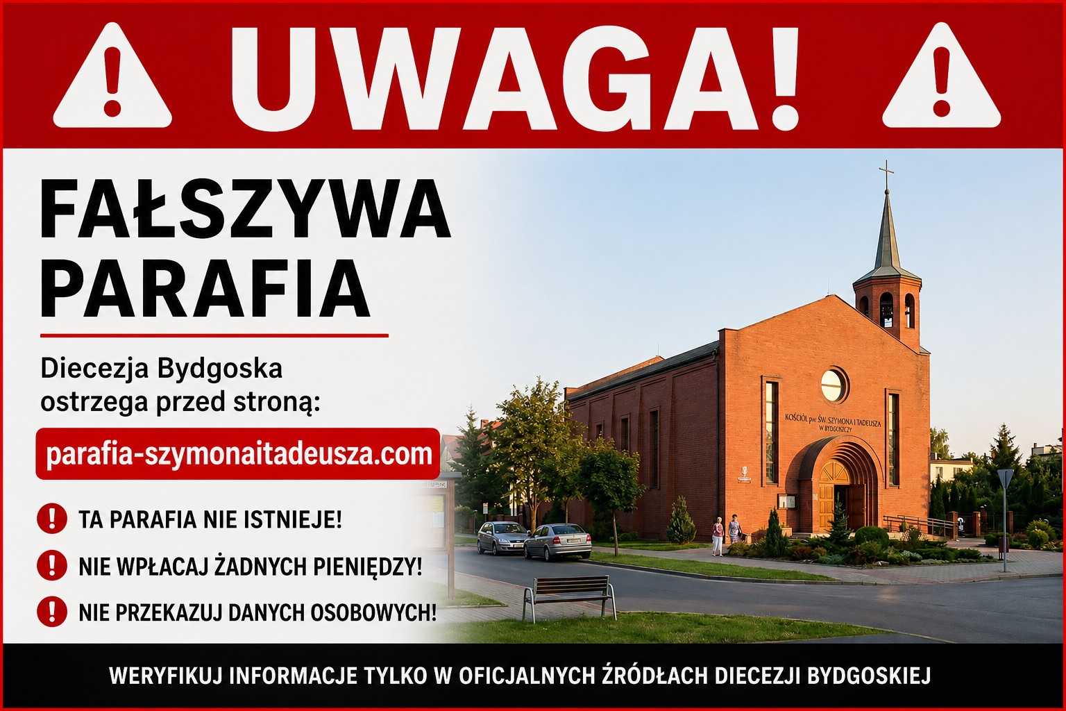 KOMUNIKAT BIURA PRASOWEGO DIECEZJI BYDGOSKIEJ